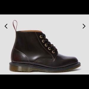 Burgundy leather Emmeline Doc Martens, size 41